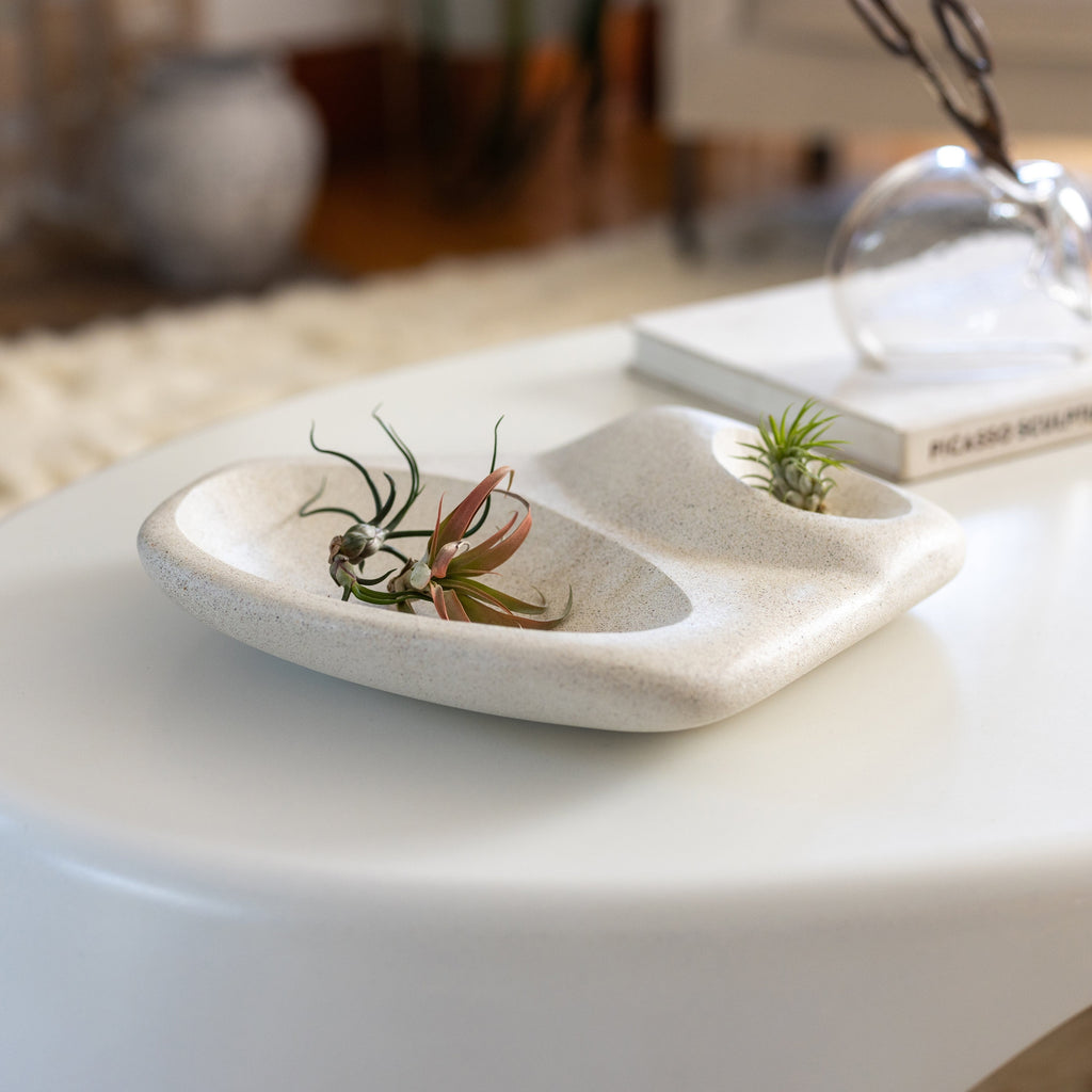 Tide Pool Platter Concrete Ocean Stone Centerpiece by Patrick Cain Designs