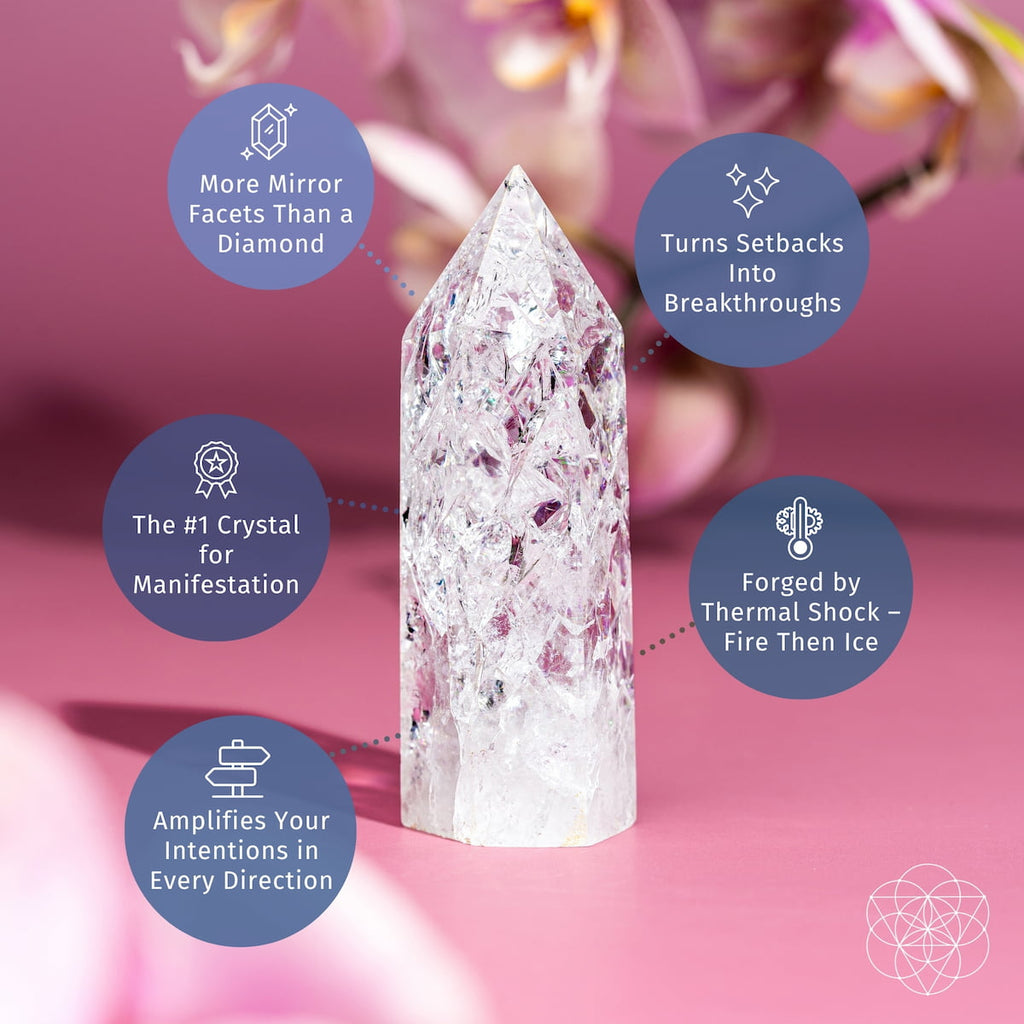 Translucent Ice Quartz Crystal Point | Conscious Items