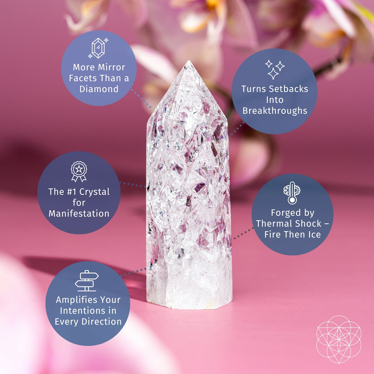 Translucent Ice Quartz Crystal Point | Conscious Items