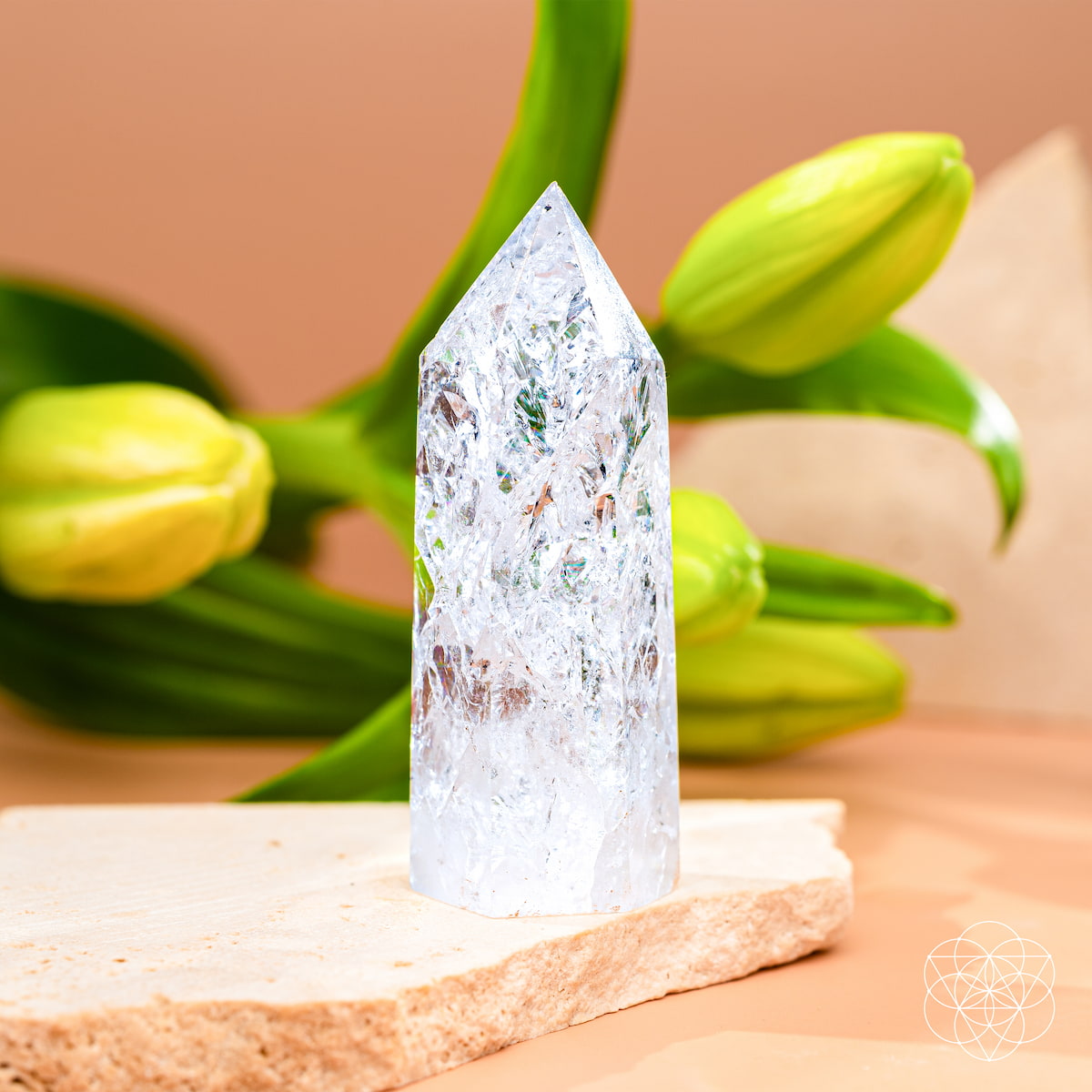 Translucent Ice Quartz Crystal Point | Conscious Items
