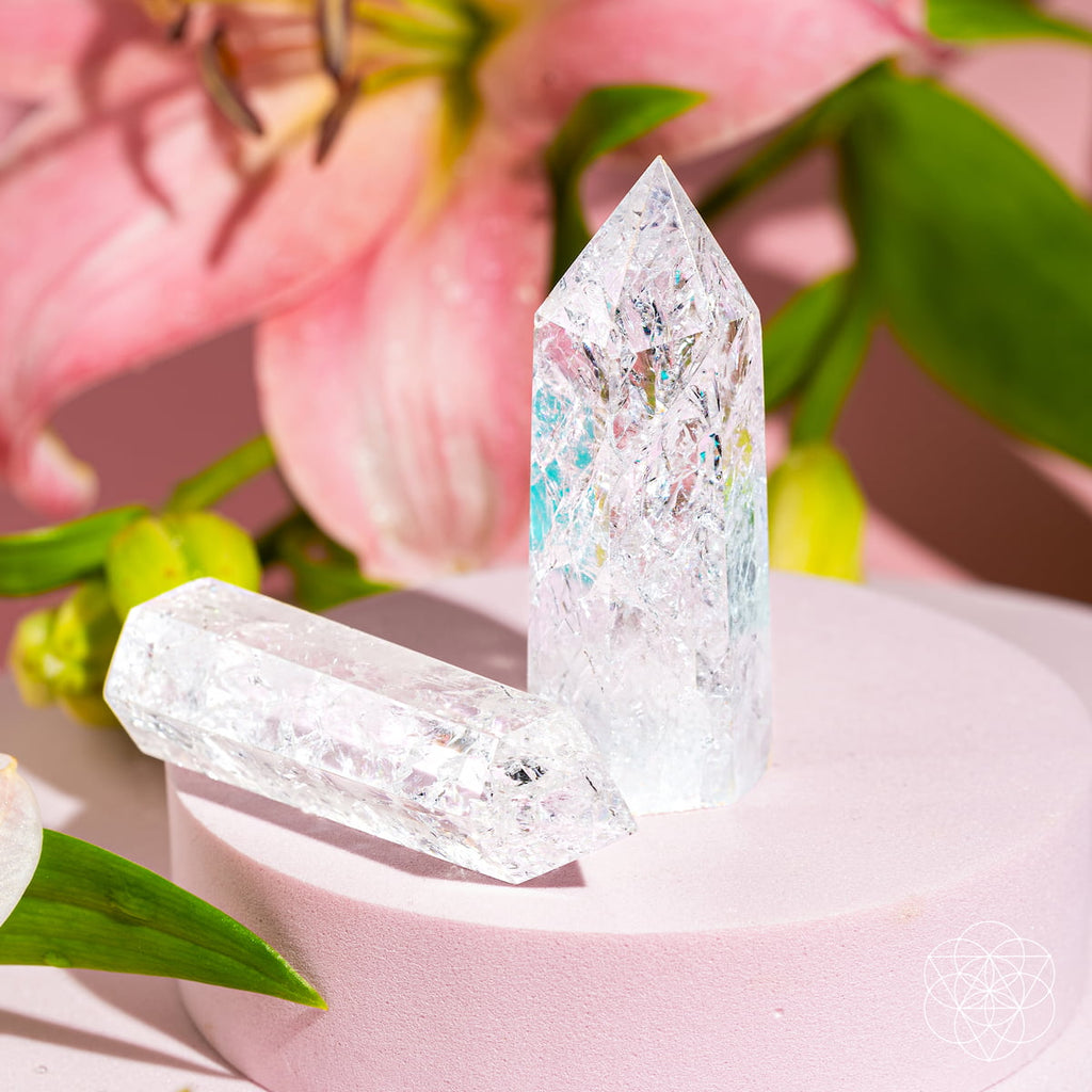 Translucent Ice Quartz Crystal Point | Conscious Items
