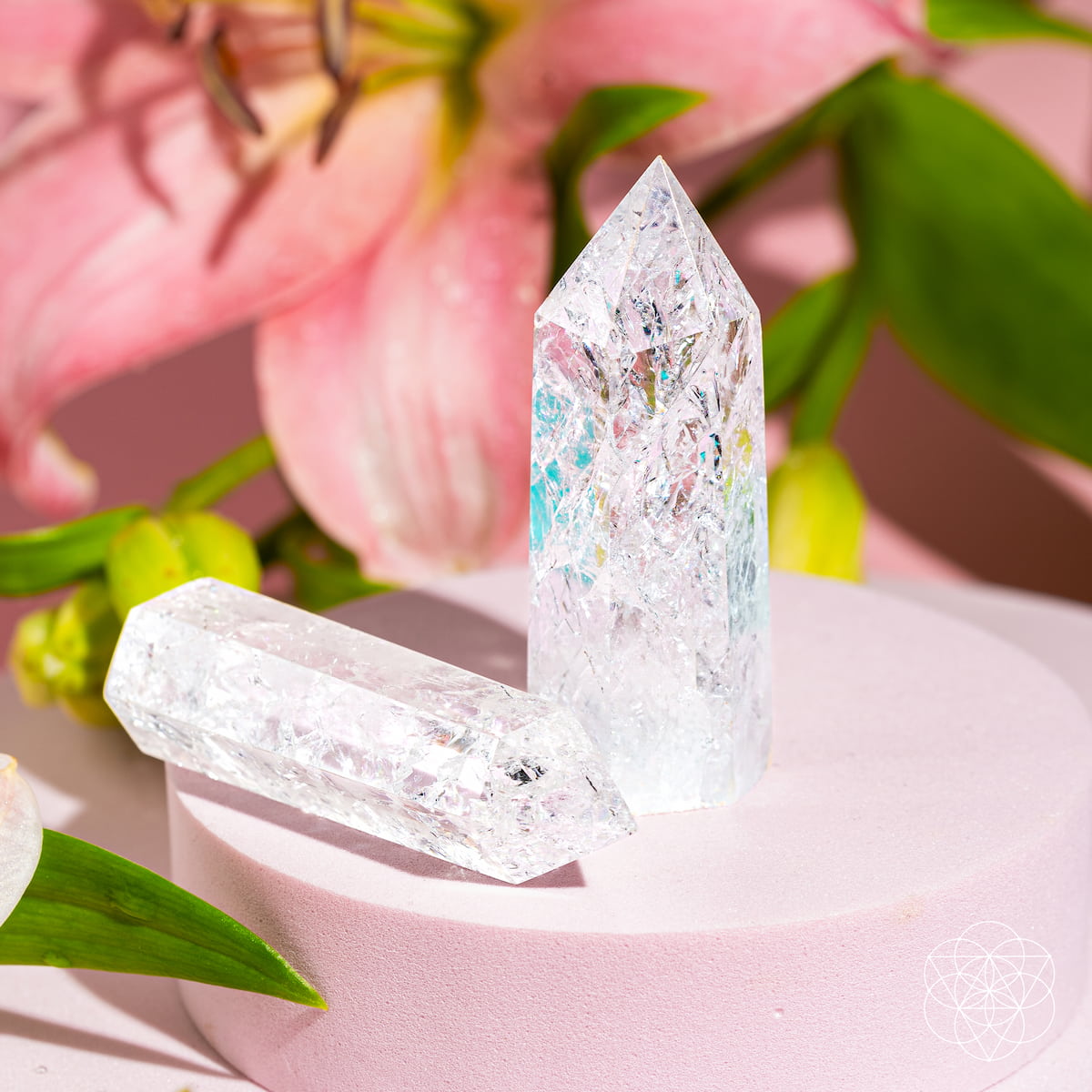 Translucent Ice Quartz Crystal Point | Conscious Items