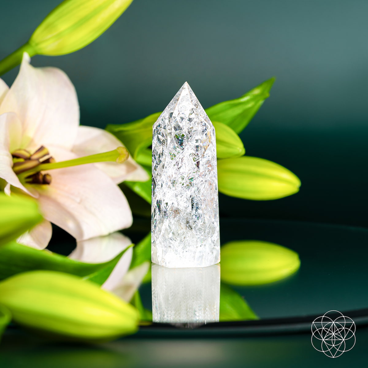 Translucent Ice Quartz Crystal Point | Conscious Items