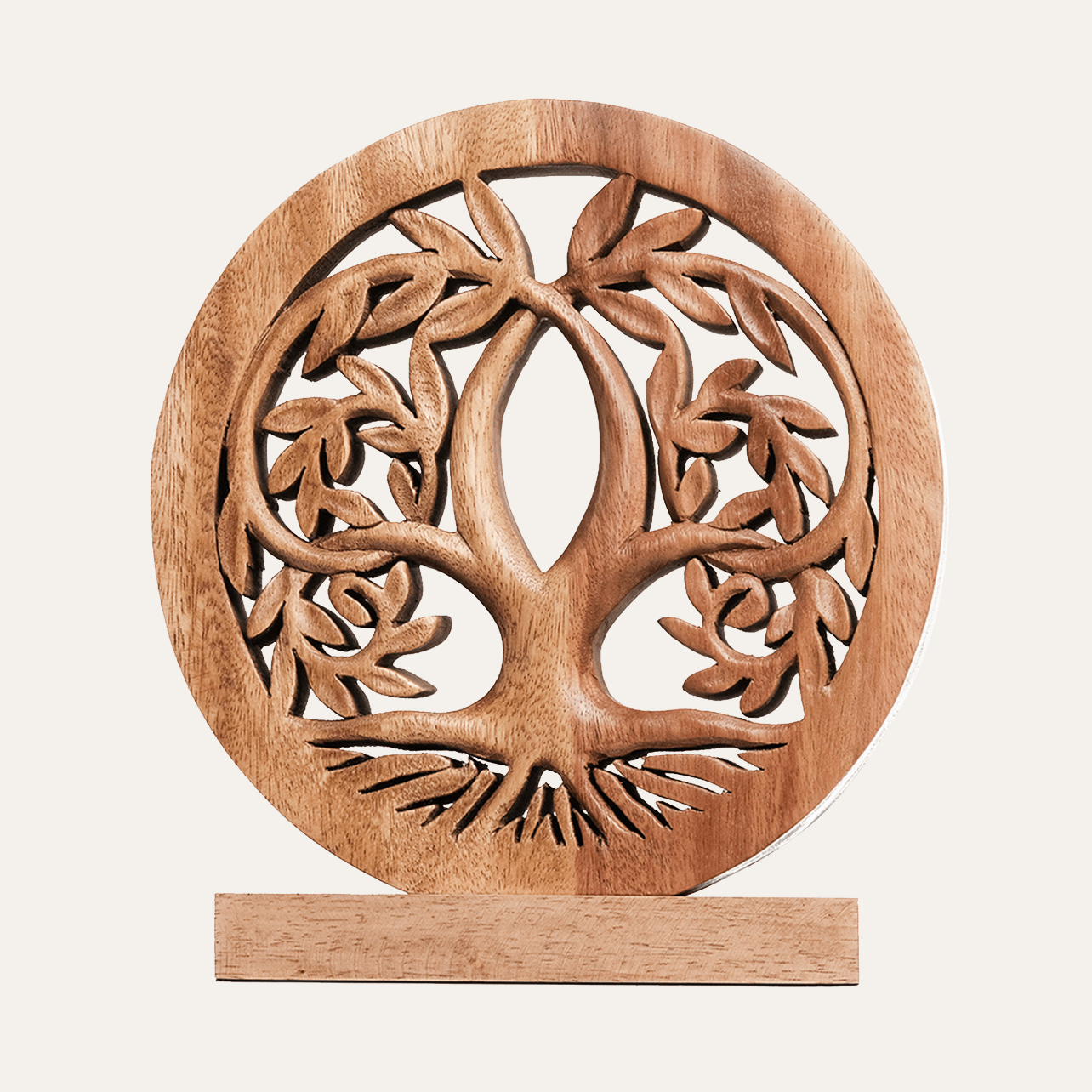 Tribune Tree of Life Wooden Sculpture(Medium) – Handmade Decorative Art | Decozen Luxe, Gift for Mom