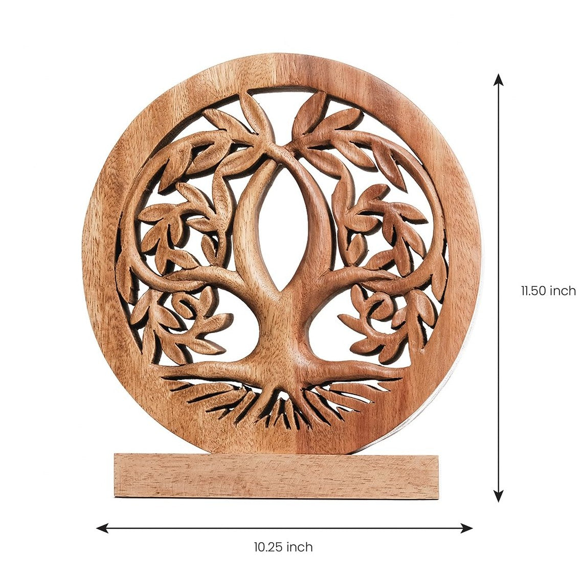 Tribune Tree of Life Wooden Sculpture(Medium) – Handmade Decorative Art | Decozen Luxe, Gift for Mom