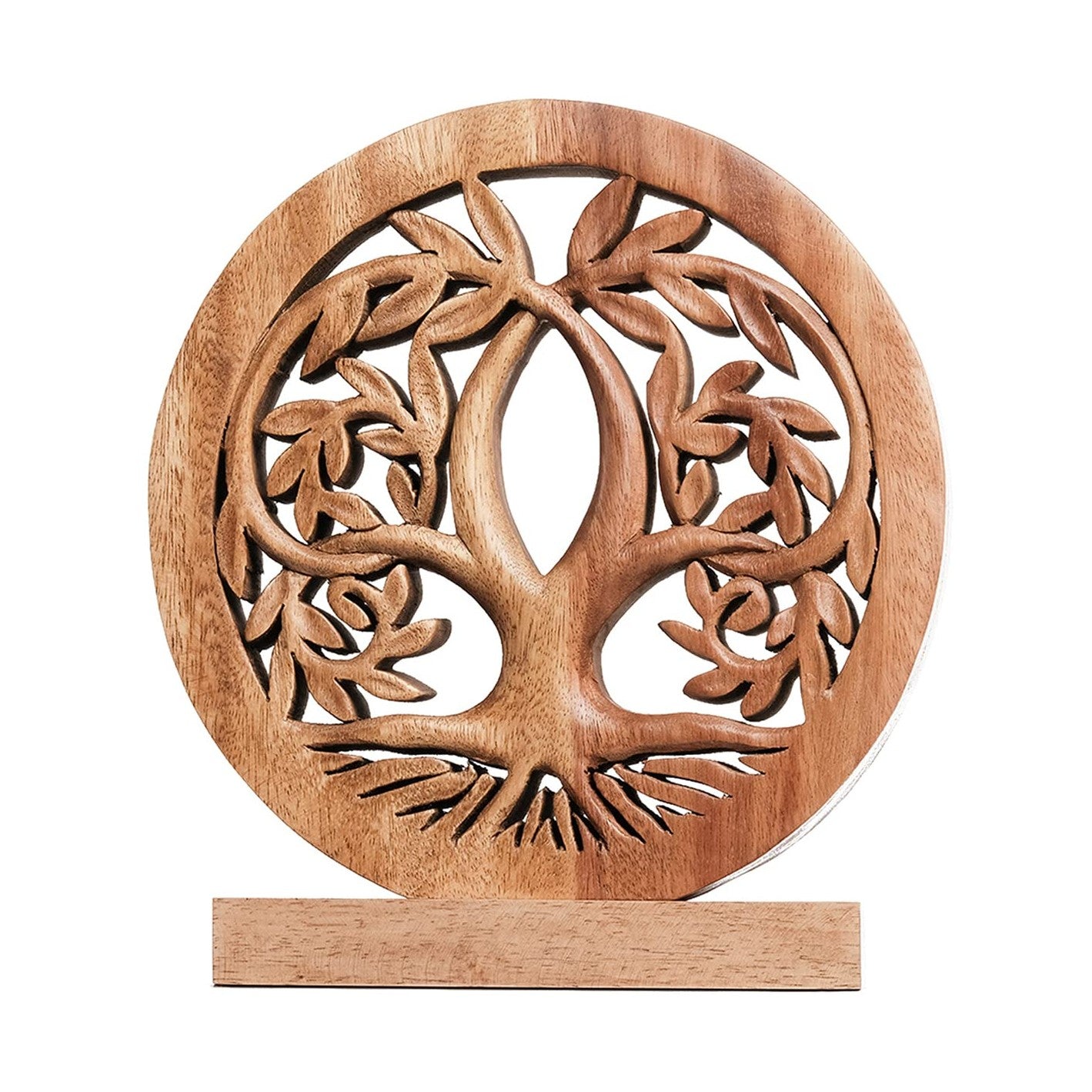 Tribune Tree of Life Wooden Sculpture(Medium) – Handmade Decorative Art | Decozen Luxe, Gift for Mom