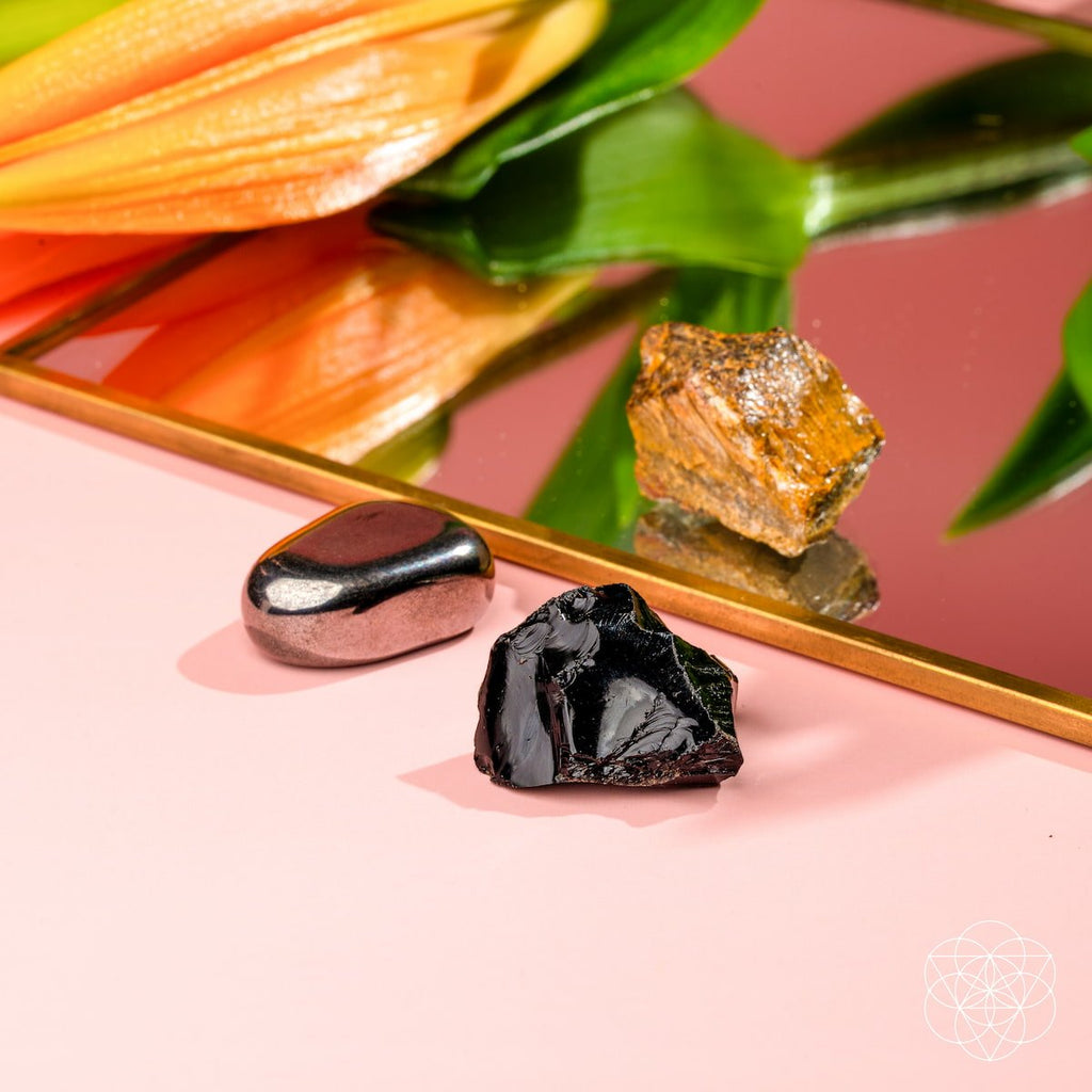 Triple Obsidian Stone Trio Shielding | Conscious Items
