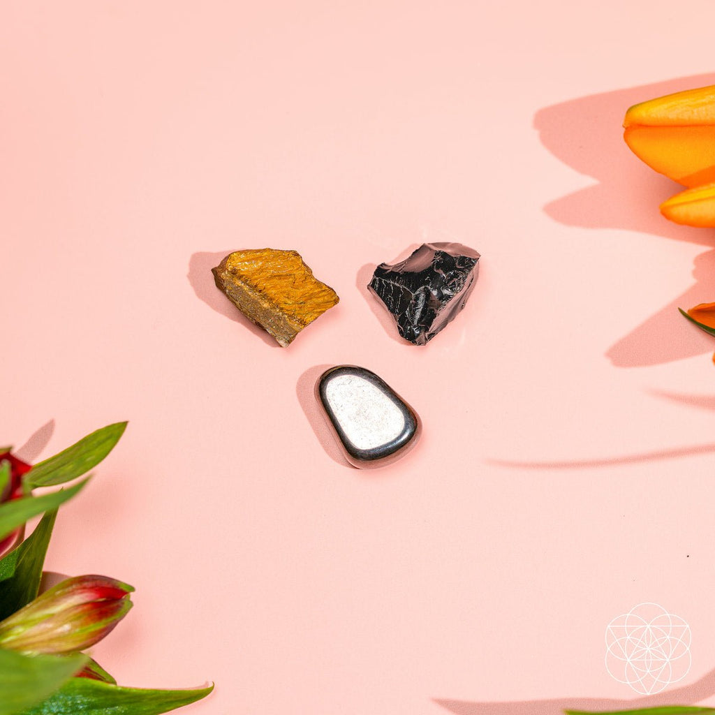 Triple Obsidian Stone Trio Shielding | Conscious Items