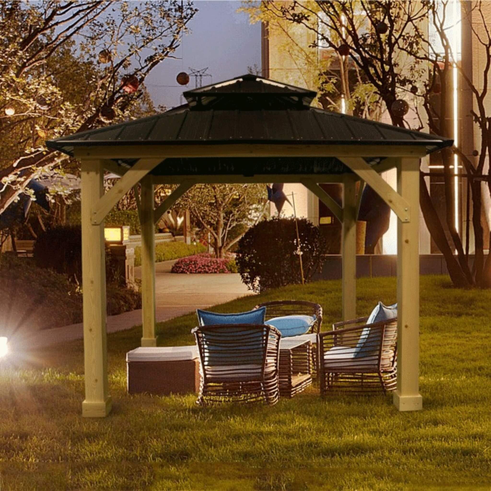Ultra-Durable Weather-Resistant Deluxe Heavy-Duty Hardtop Gazebo | SAKSBY WHOLESALE