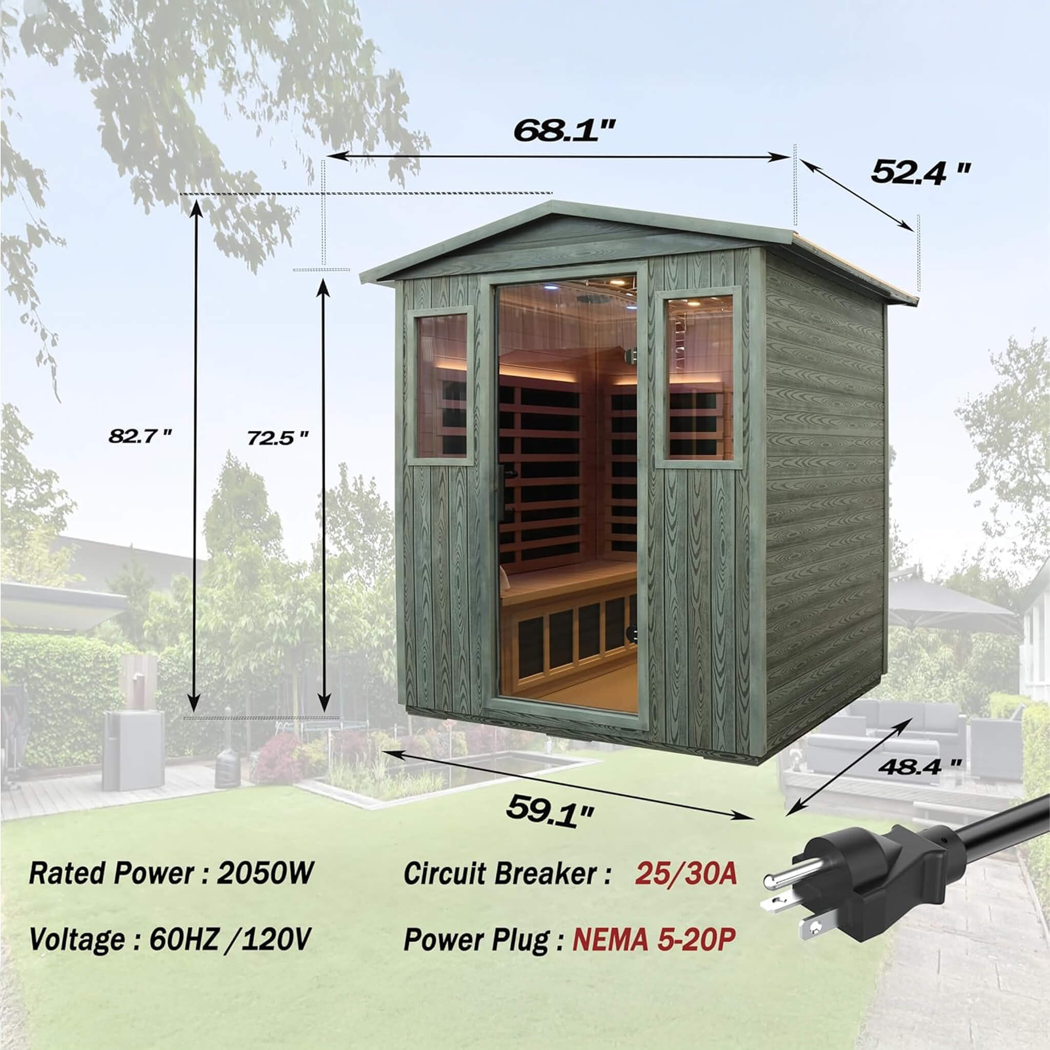 Ultra-Exclusive CarbonizedComposite Infrared Sauna 4-Persons System | SAKSBY WHOLESALE