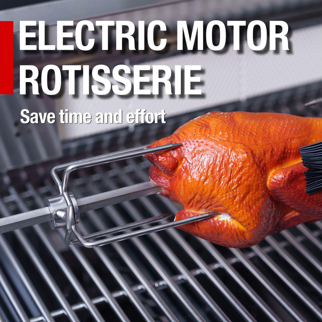 Ultra-Premium-Stainless-Steel-Outdoor-Grade-Gas-Grill-With-Rotisserie-Assembly | Castelle