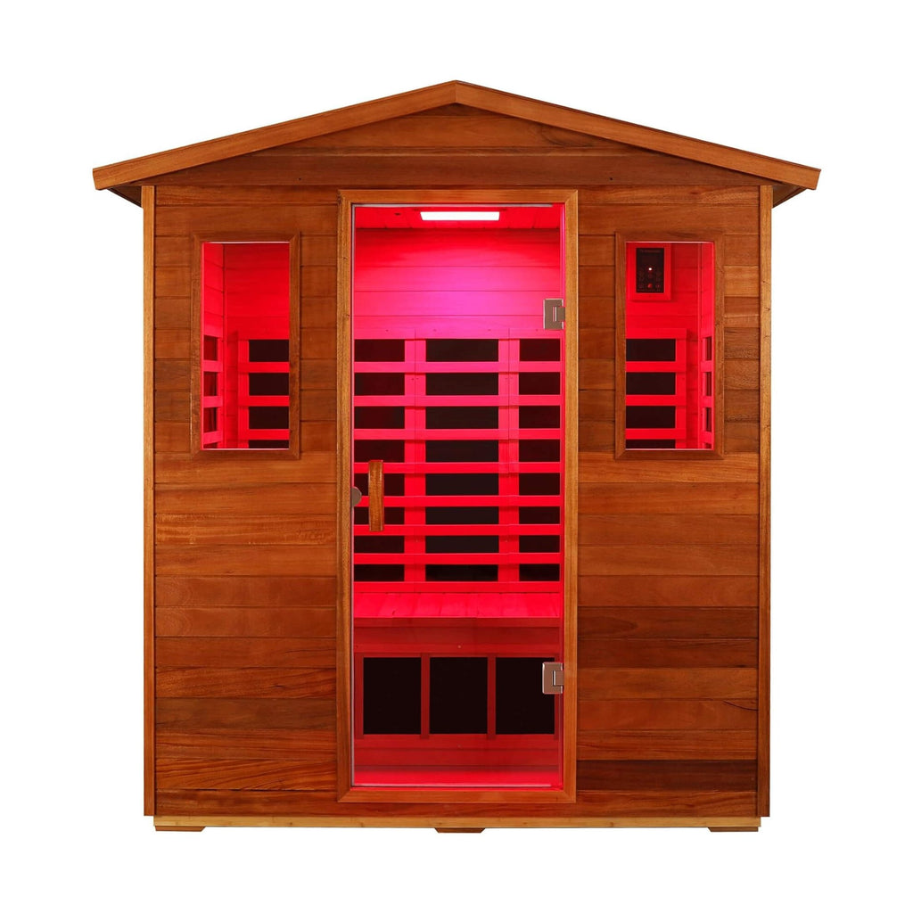 Ultra-Premium West-African Mahogany Full-Spectrum Infrared Sauna | SAKSBY WHOLESALE