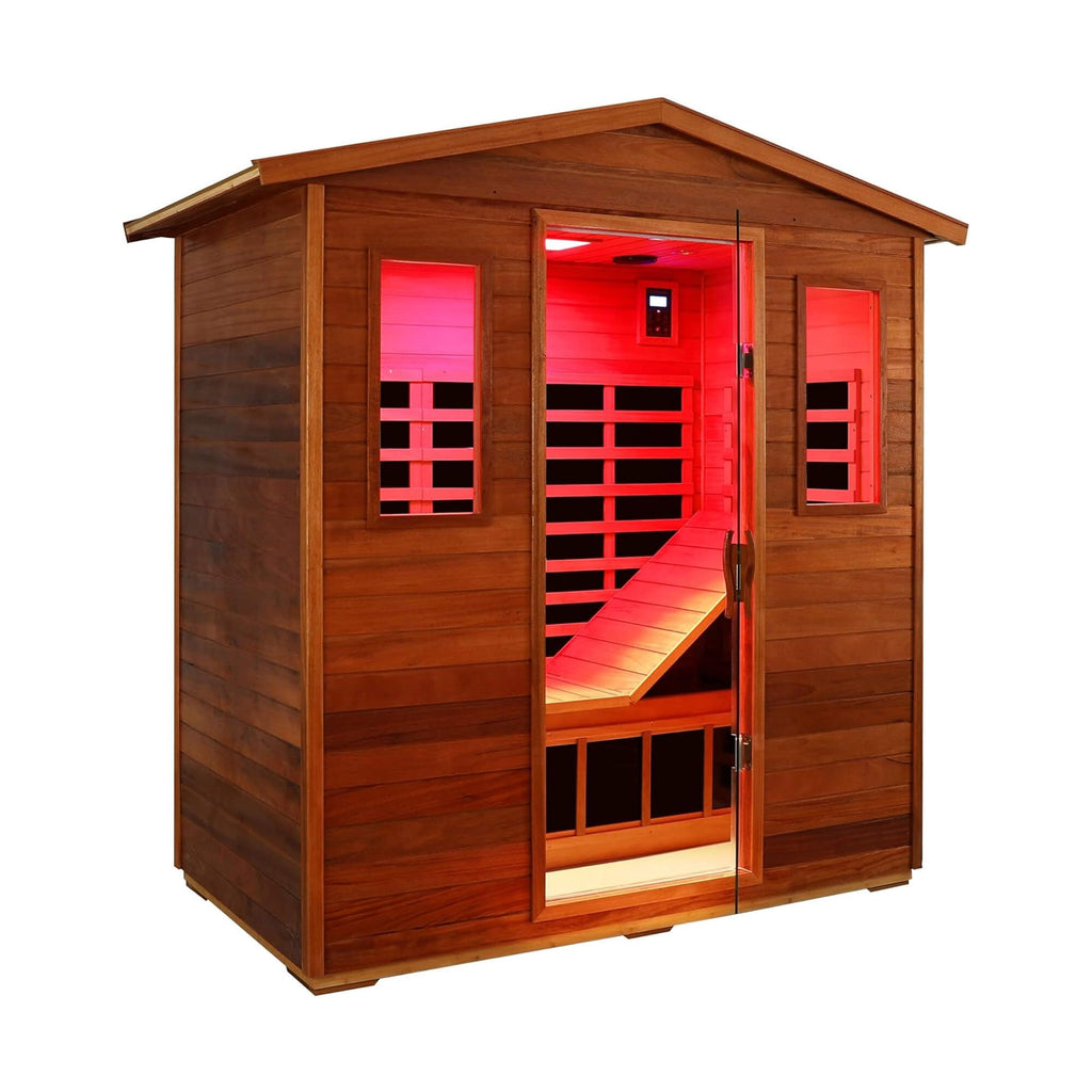Ultra-Premium West-African Mahogany Full-Spectrum Infrared Sauna | SAKSBY WHOLESALE