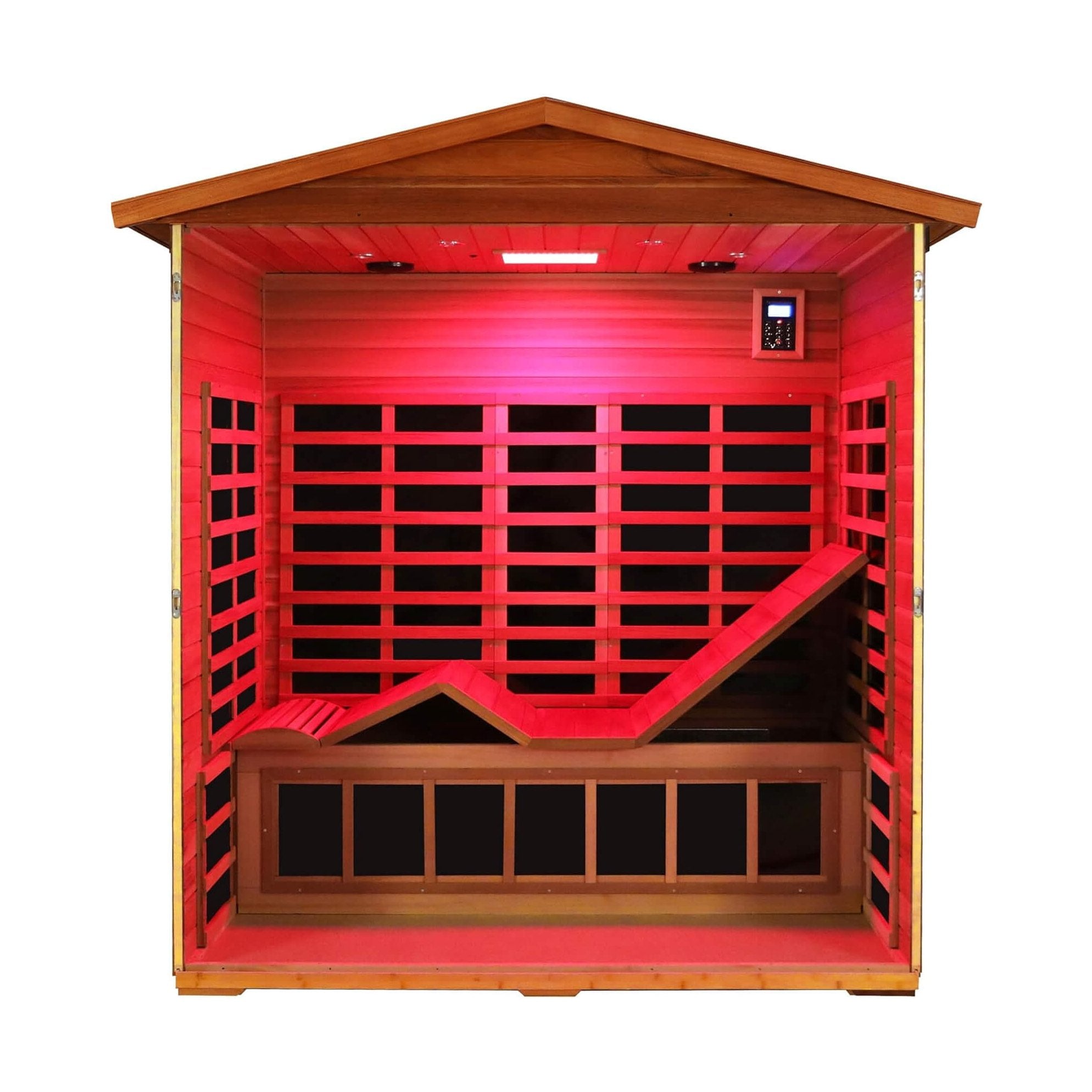 Ultra-Premium West-African Mahogany Full-Spectrum Infrared Sauna | SAKSBY WHOLESALE