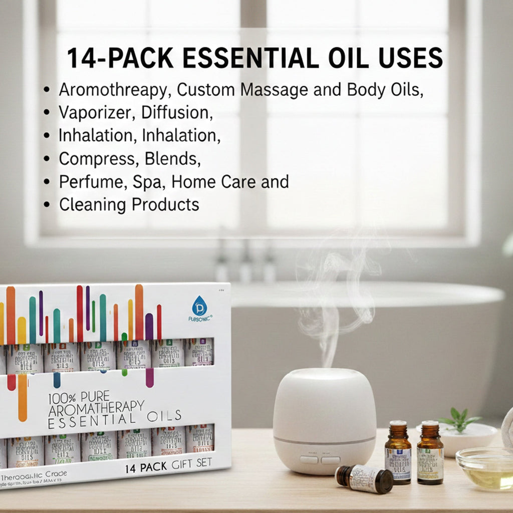 Ultra-Pure Aromatherapy Oils Gift Set | DC-PURSONIC