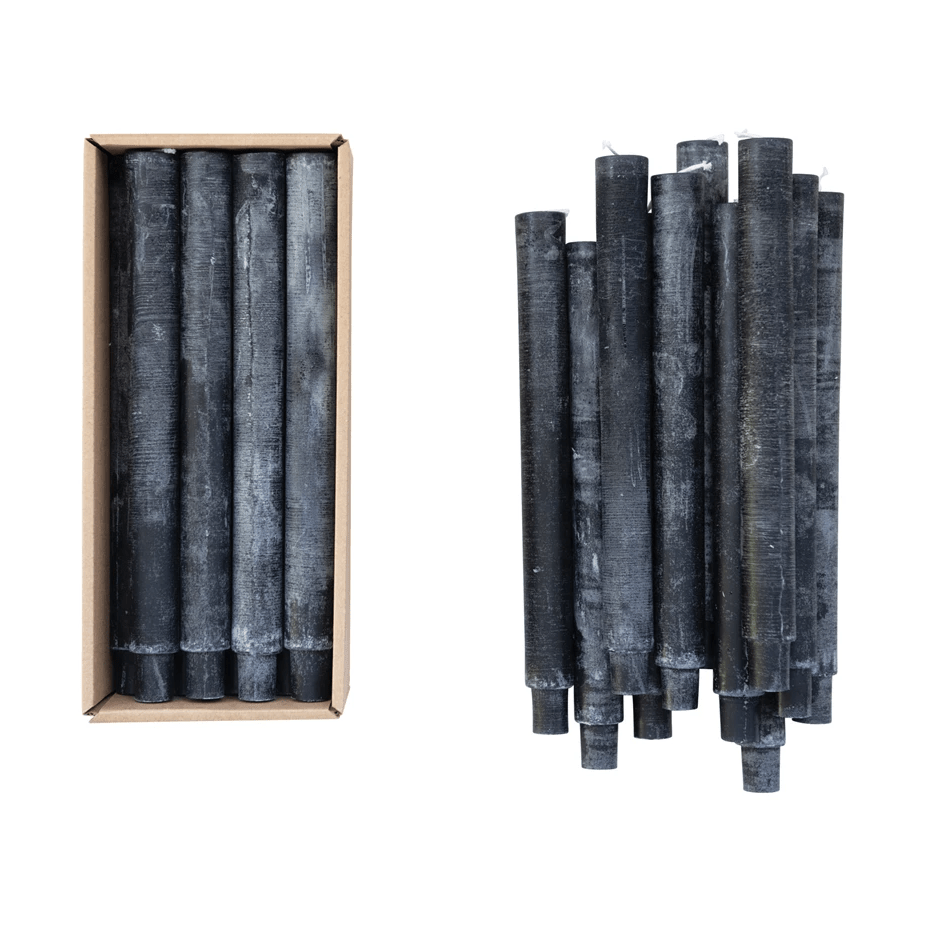 Unscented Tapered Candles, Set of 2 (3 Color Options)