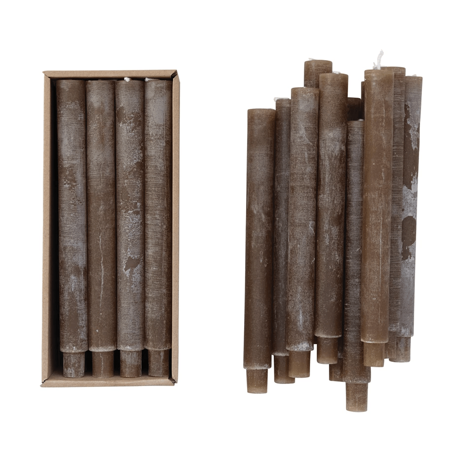 Unscented Tapered Candles, Set of 2 (3 Color Options)
