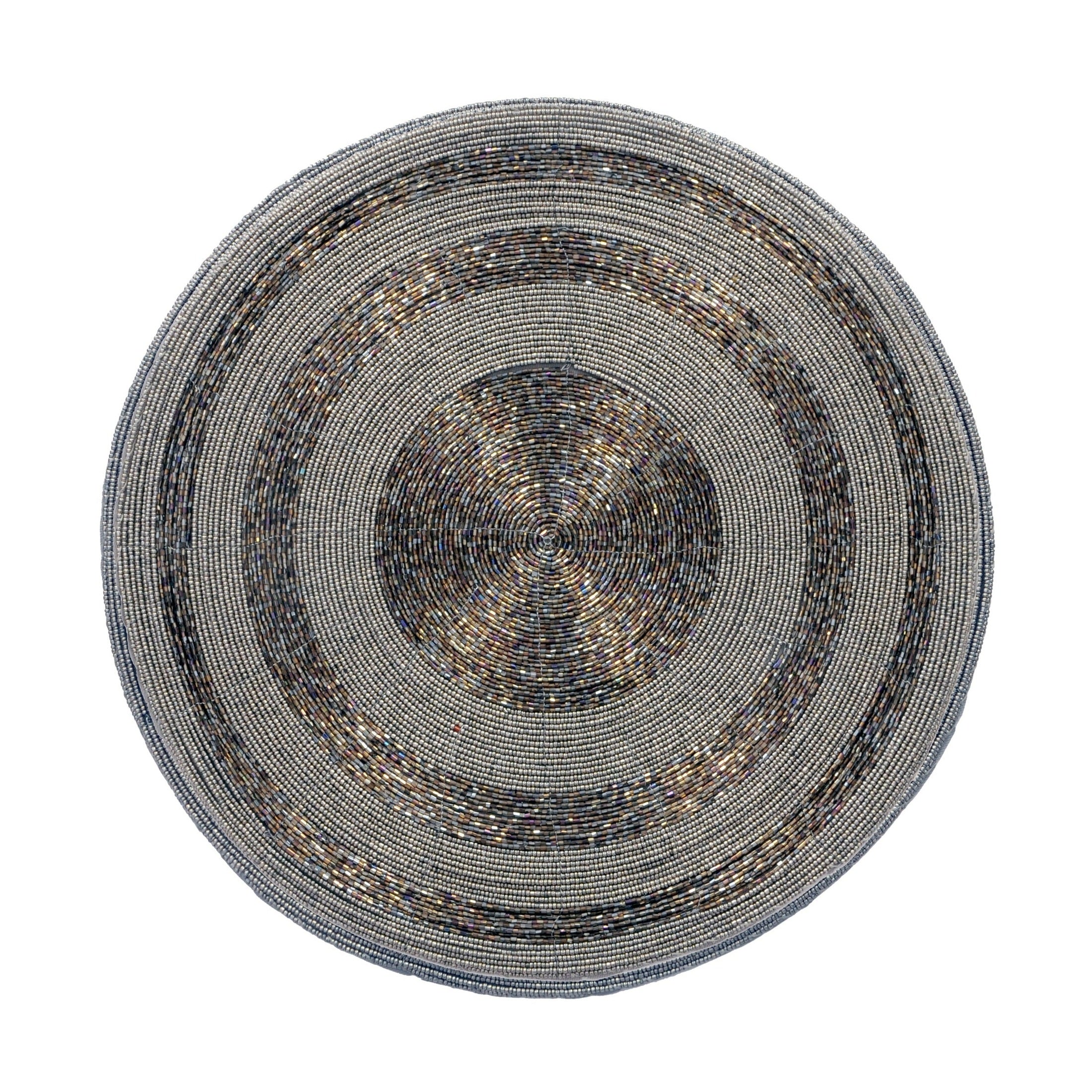 Vaiga Grace – Beaded Placemats, The Vaiga Collection Elegant Decorative Dining Table Décor 14 inch