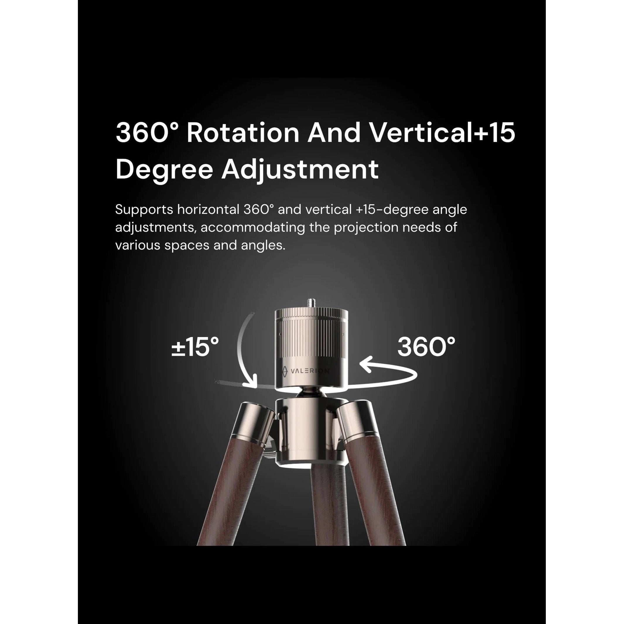 Valerion Walnut Tripod Stand