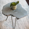 Vaughn Concrete Live Edge Side Table Rustic Modern Statement by Patrick Cain Designs