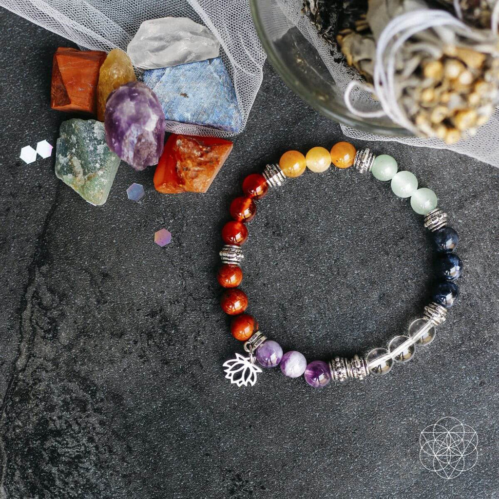Vibrant Chakra Crystal Bracelet Set | Conscious Items
