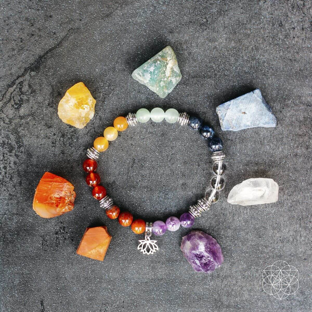 Vibrant Chakra Crystal Bracelet Set | Conscious Items
