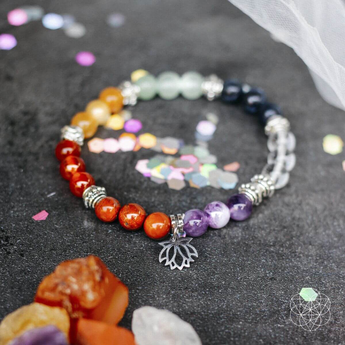 Vibrant Chakra Crystal Bracelet Set | Conscious Items