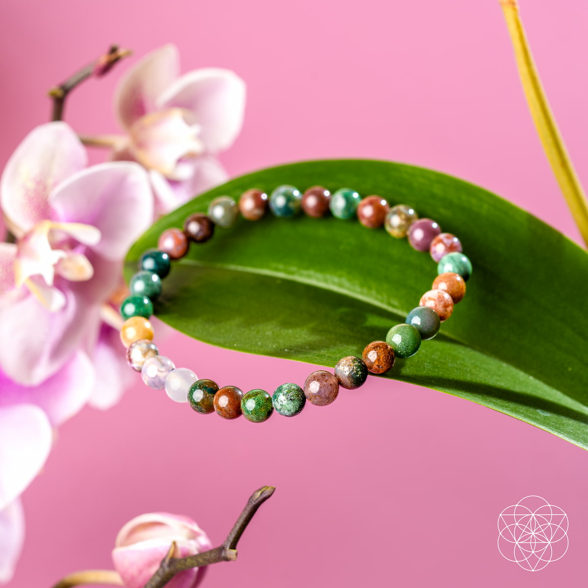 Vibrant Indian Agate Beaded Bracelet | Conscious Items