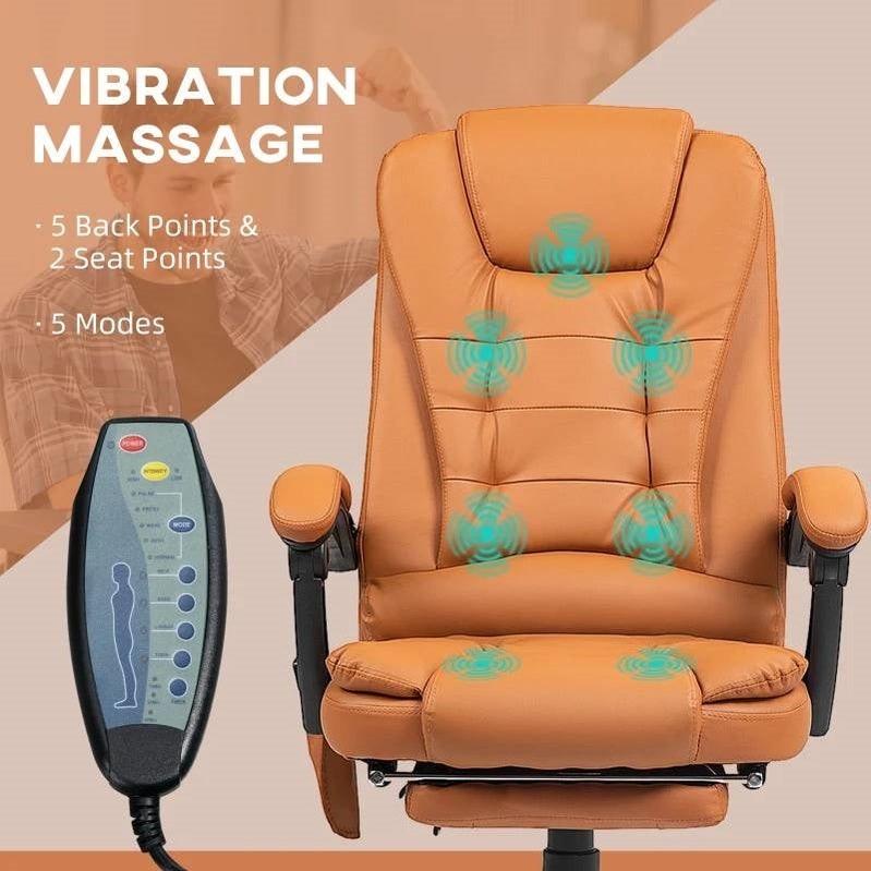 Vibrating High Back Massage Chair | Back Pain Relief by HomePacific