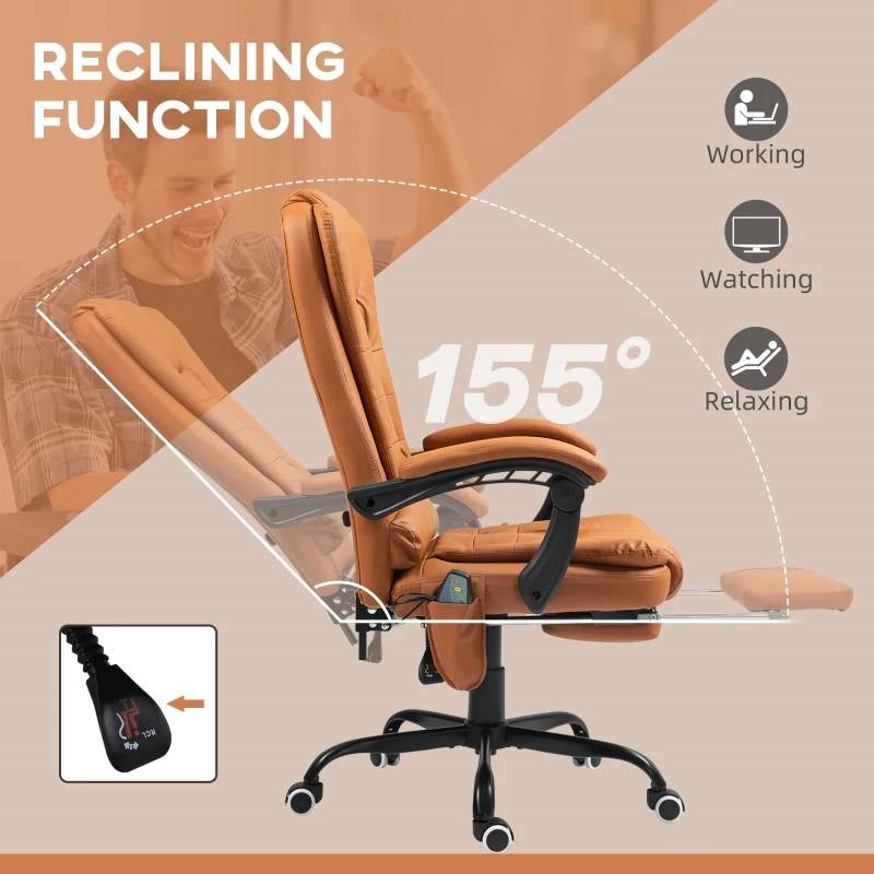 Vibrating High Back Massage Chair | Back Pain Relief by HomePacific