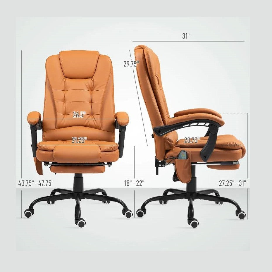 Vibrating High Back Massage Chair | Back Pain Relief by HomePacific