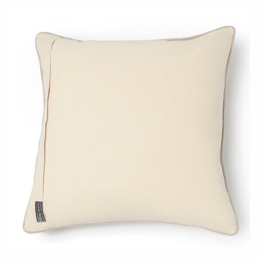 Vina Linen Block Print Throw Pillow Cover, Sand