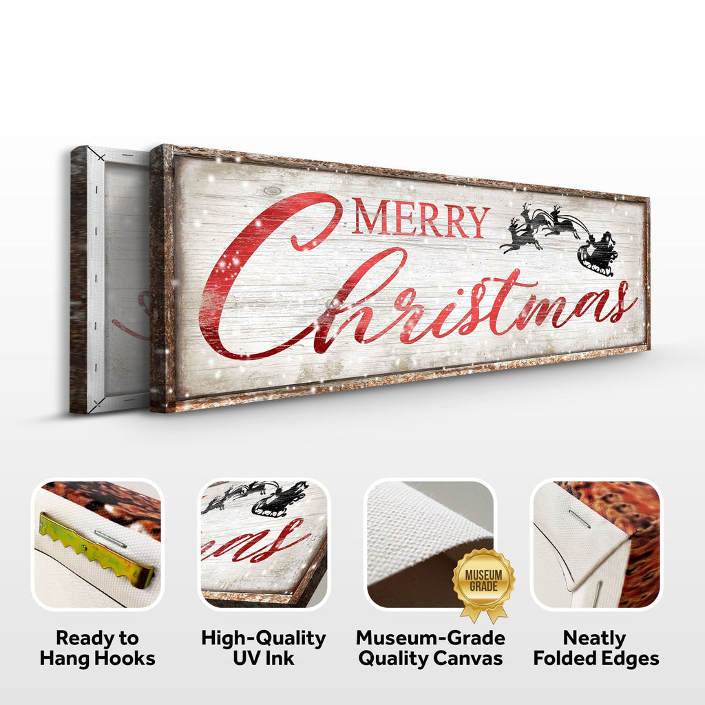 Vintage Rustic Canvas Christmas Sign | Tailored Canvases