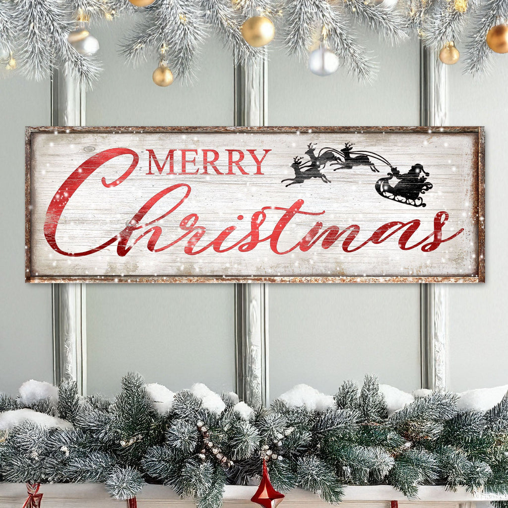 Vintage Rustic Canvas Christmas Sign | Tailored Canvases