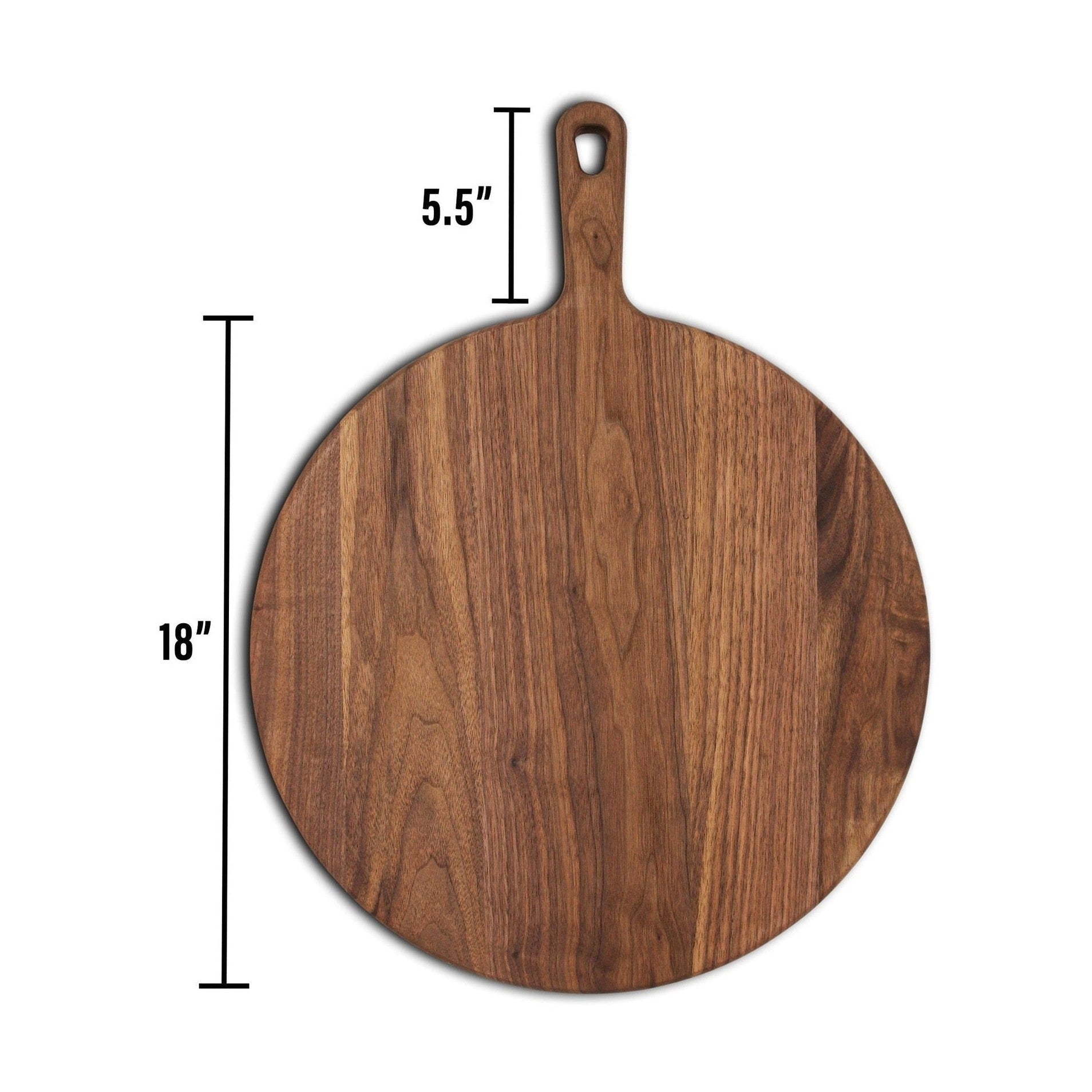 Walnut Paddle Cutting Board With Handle, Walnut Cutting Board With Handle, Charcuterie Board With Handle Handmade in the USA