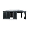 [11X21FT] Alora Outdoor All-Season Solarium Sunroom Gazebo With Galvanized Steel Roof (SAK42018) by SAKSBY WHOLESALE