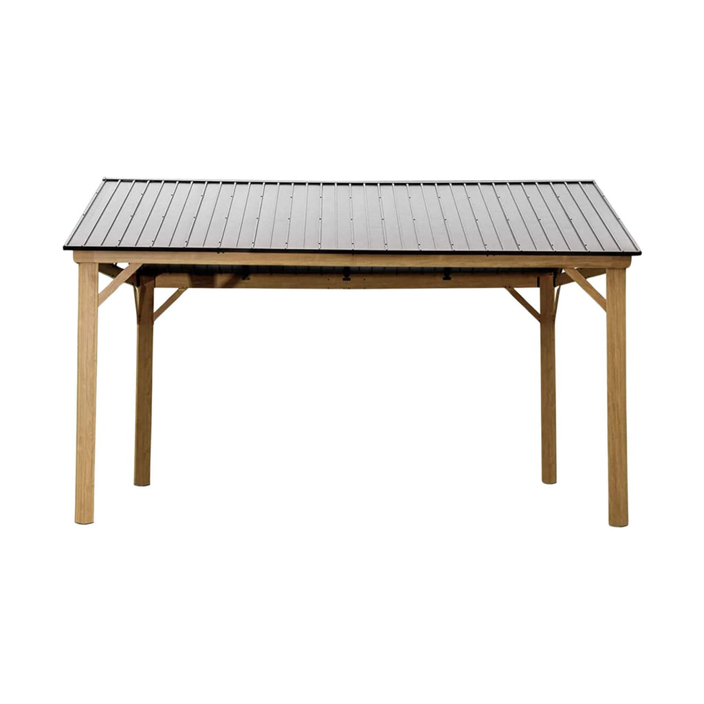Weather-Resistant Industrial-Grade Aluminum Wood-Grain Gazebo Ultra-Hardtop | SAKSBY WHOLESALE