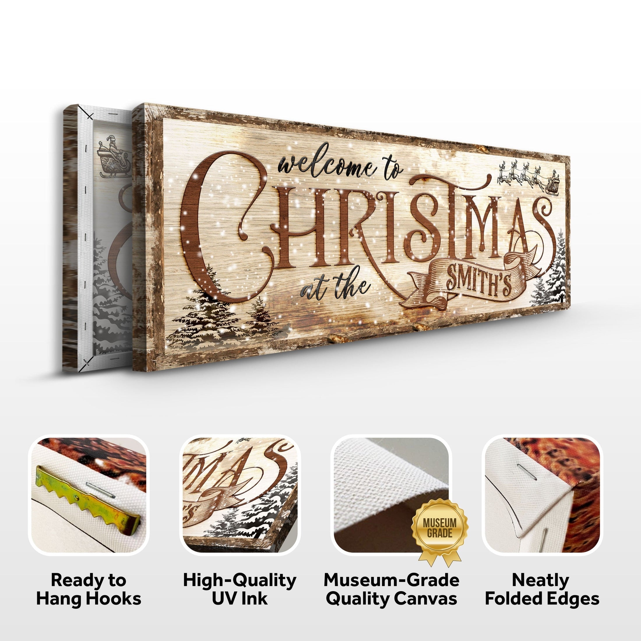 Weathered Canvas Christmas Sign | Tailored Canvases