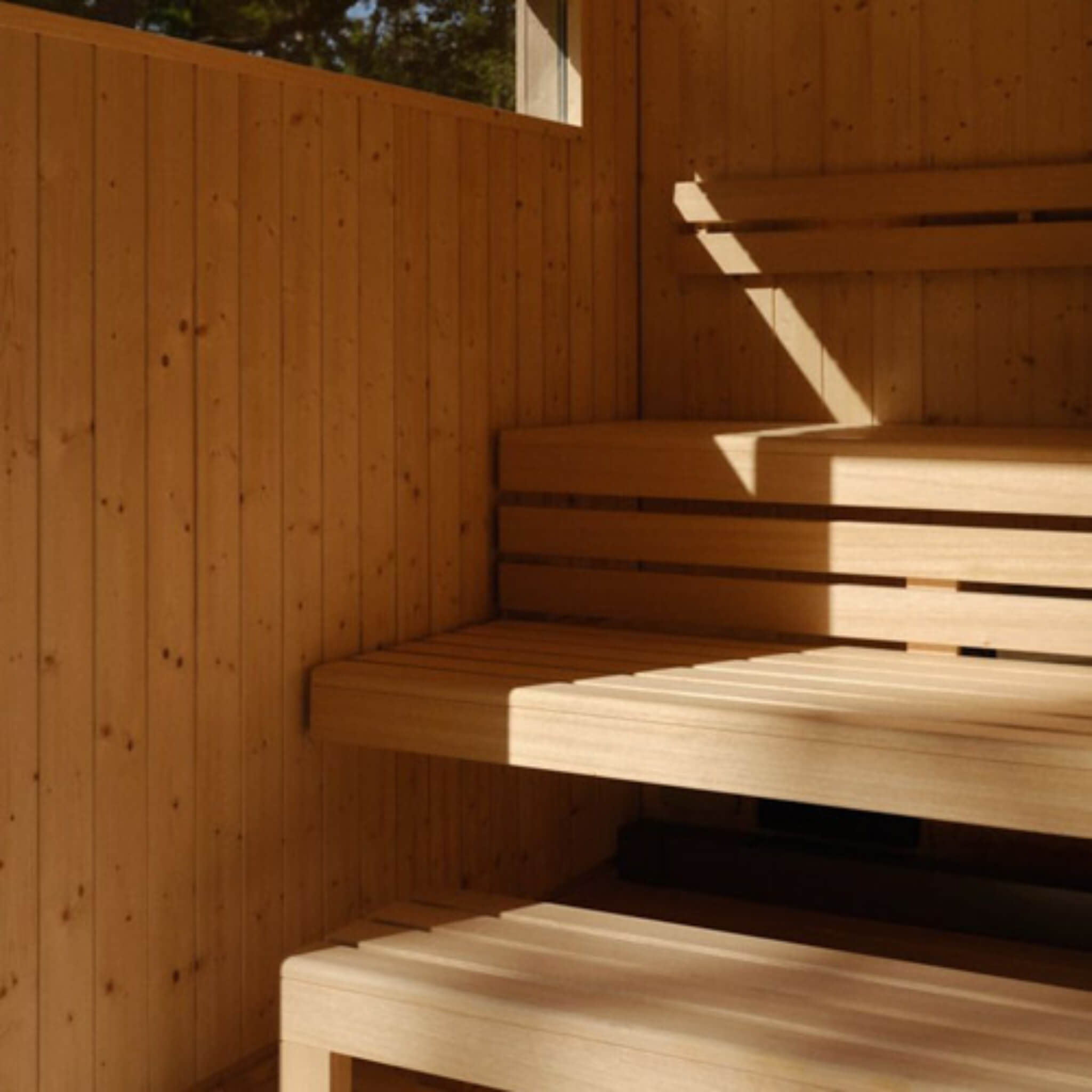 Weathered Spruce Outdoor Sauna Kit Supreme | SAKSBY WHOLESALE