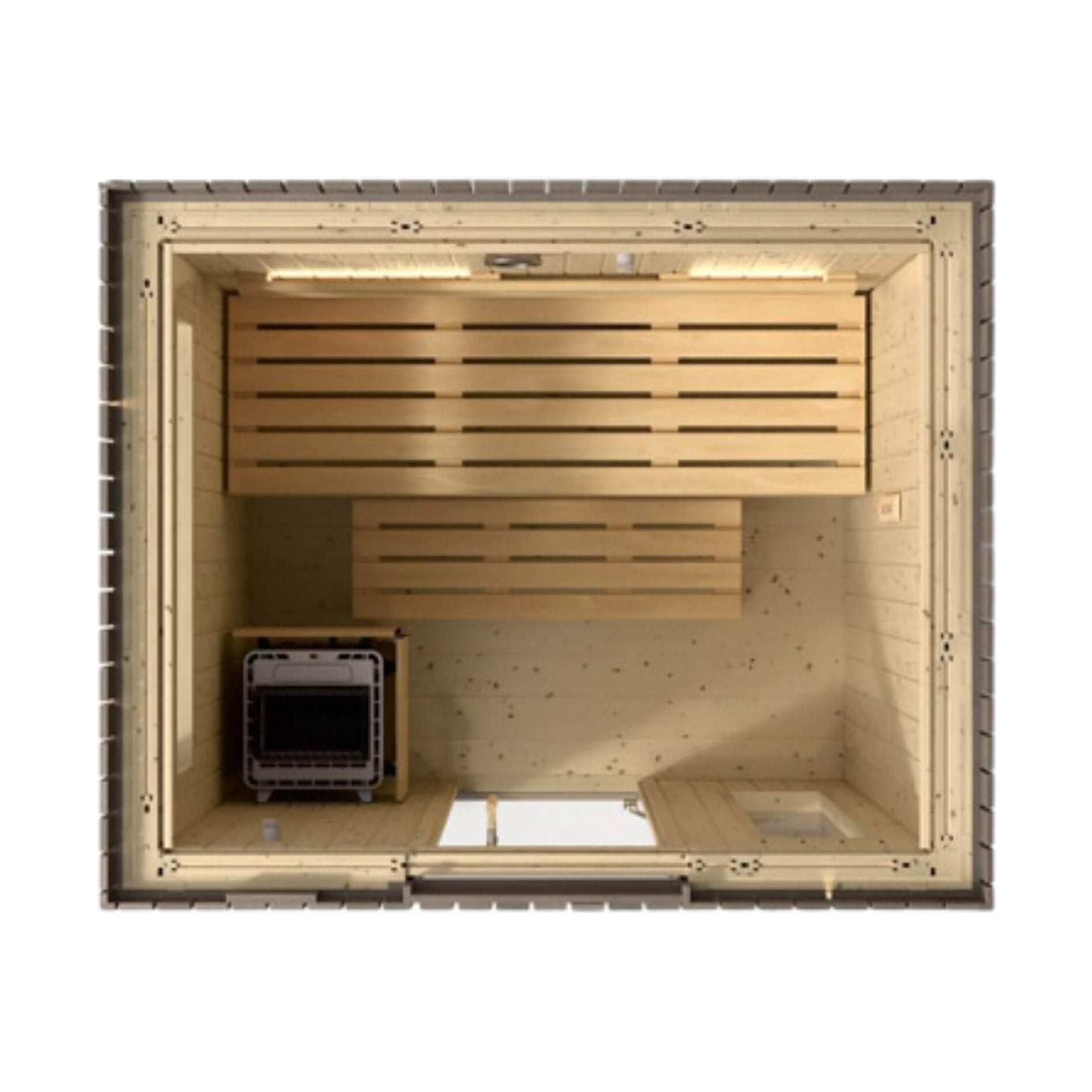 Weathered Spruce Outdoor Sauna Kit Supreme | SAKSBY WHOLESALE