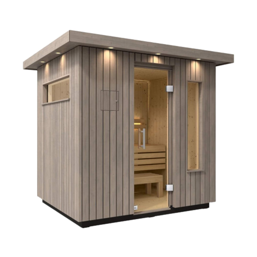 Weathered Spruce Outdoor Sauna Kit Supreme | SAKSBY WHOLESALE