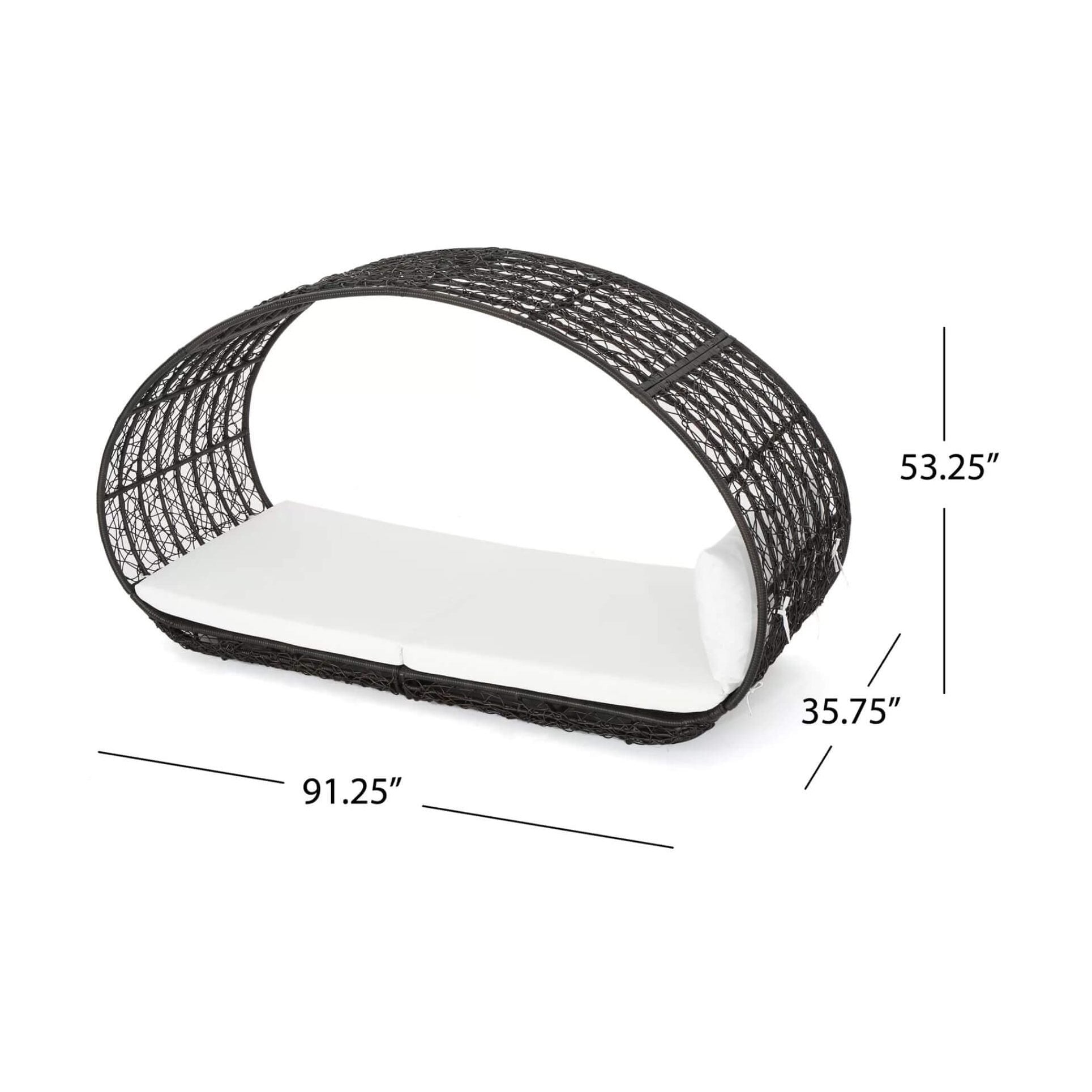 Weatherproof Aluminum Framed Wicker Daybed Luxurious | Saksby Wholesale