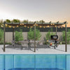 [11X20FT] Alora Premium Outdoor Retractable Aluminum Pergola Gazebo With Weather-Resistant Canopy (SAK54612) by SAKSBY WHOLESALE