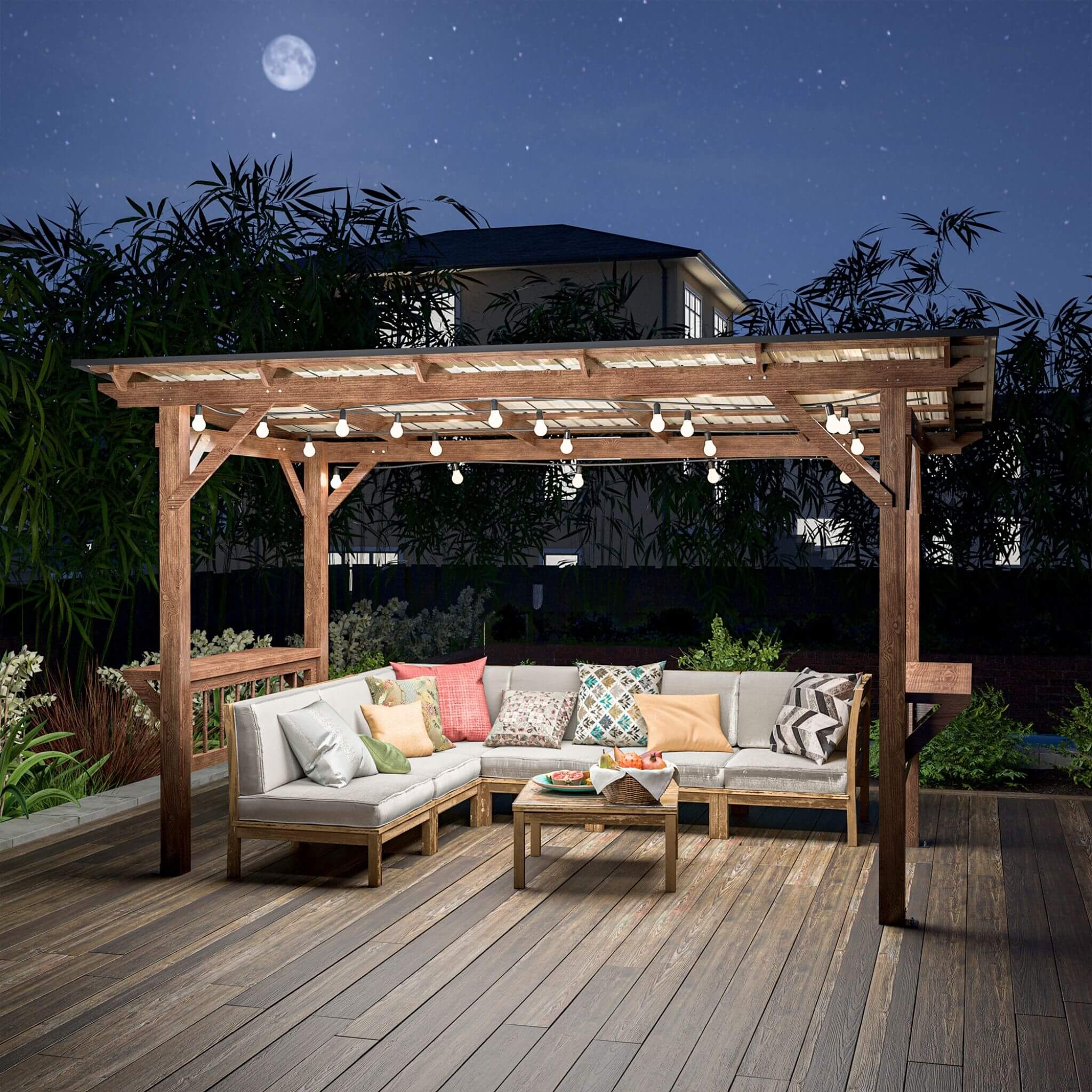 WeatherproofAllSeason DurableOutdoor BBQGazebo ShelvesIncluded SturdyFrame TimberBuild | SAKSBY WHOLESALE