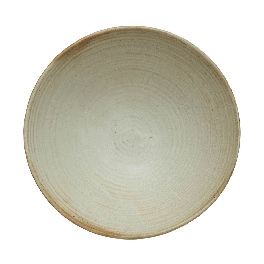 White Matte Stoneware Glazed Bowl