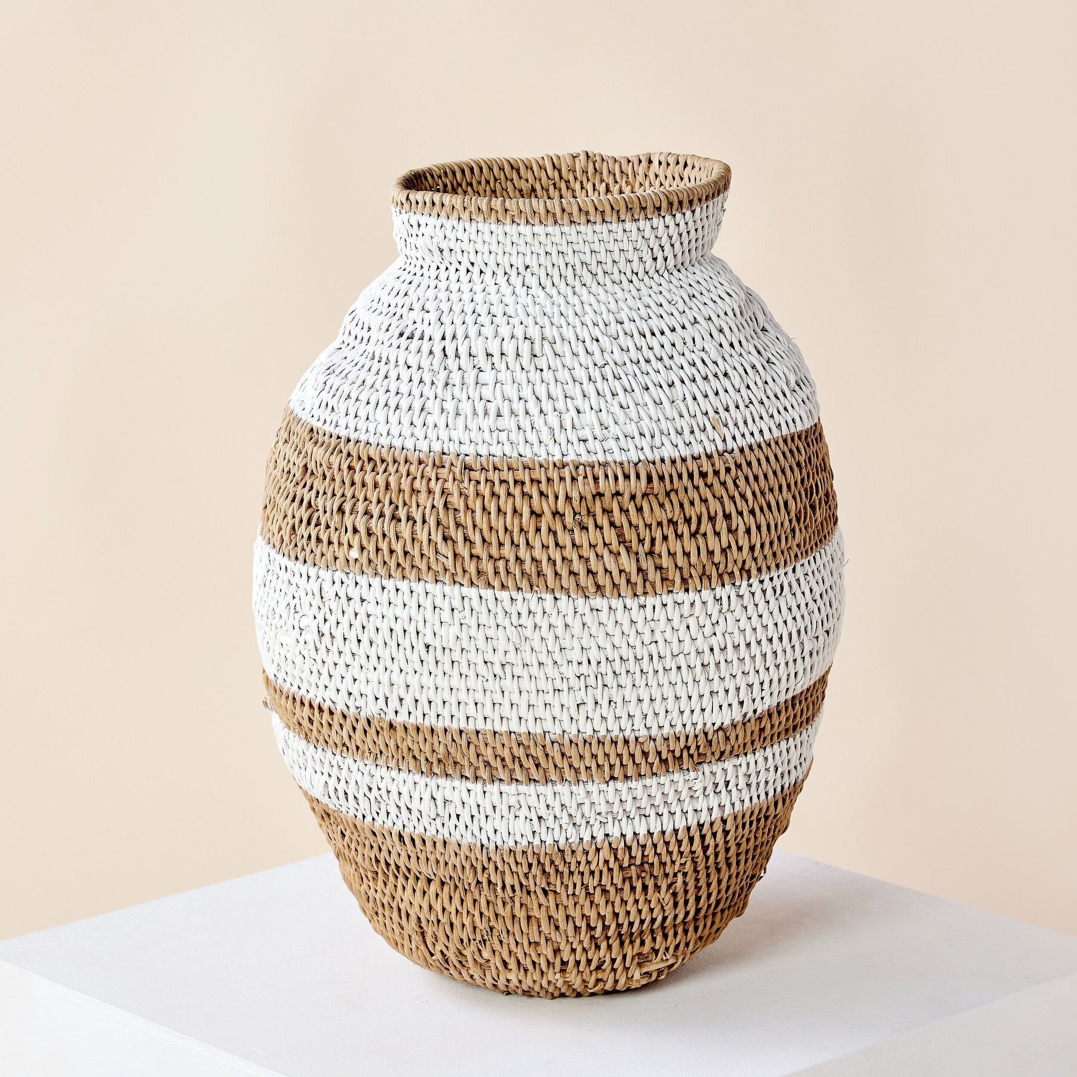 White Striped Buhera Basket