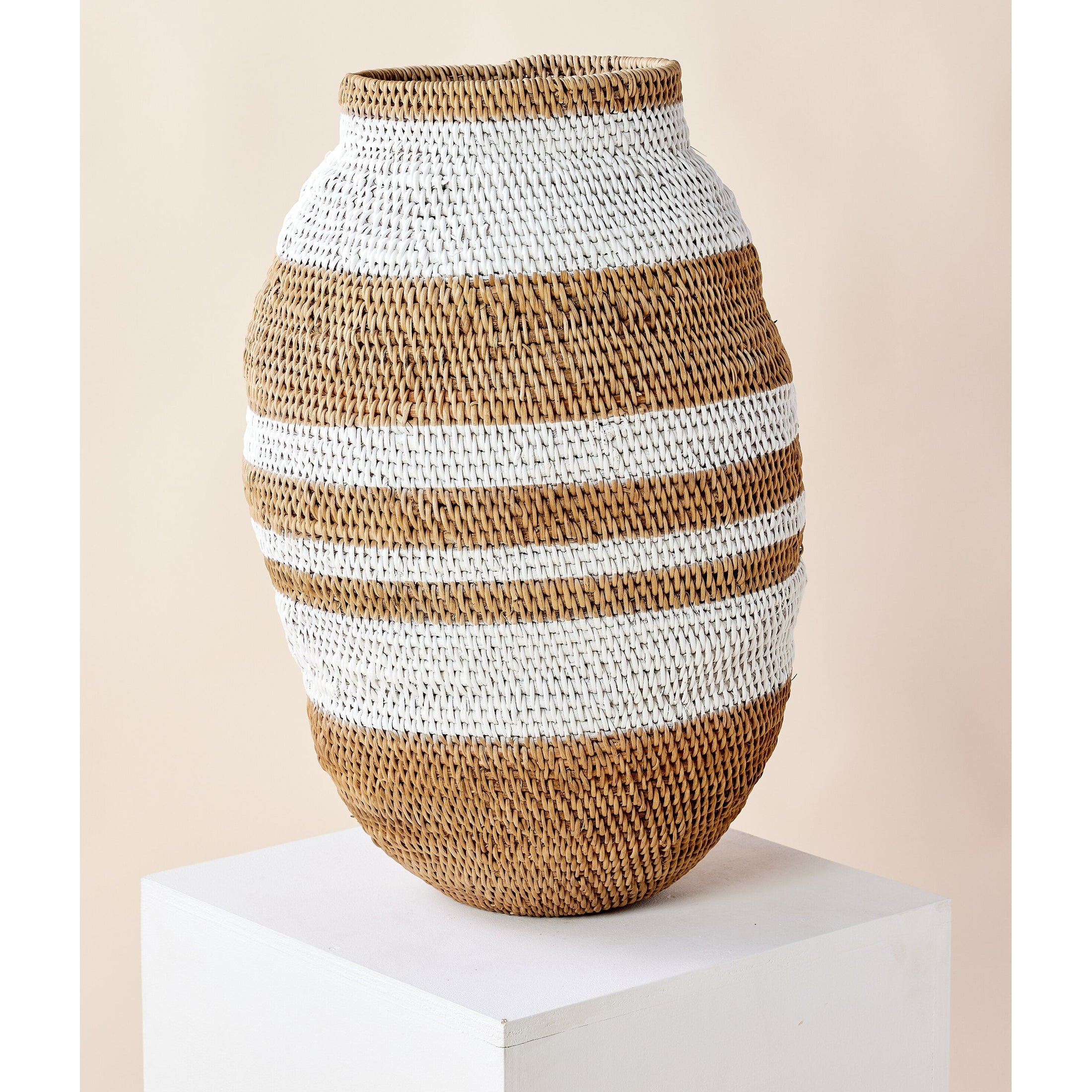 White Striped Buhera Basket