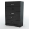 Wood Finish Bedroom Chest Five Drawer | Durable Storage Solution by HomePacific