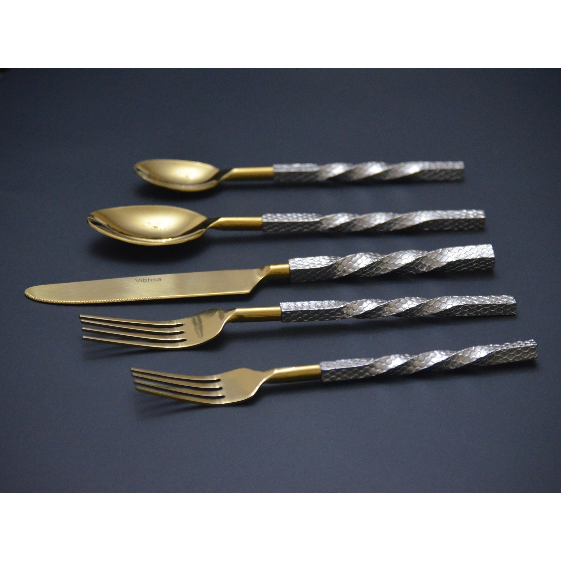 Luxurious Stainless Flatware Set Collection Deluxe | Vibhsa